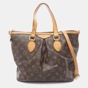 Louis Vuitton Palermo Pm Shoulder Handbag  Monogram Canvas Brown, Satchels - Luxury Closet catalog