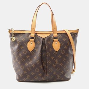 Louis Vuitton Palermo PM Brown Monogram Canvas Shoulder Bag, Satchels - Luxury Closet catalog