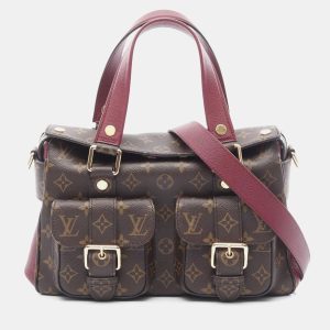 Louis Vuitton Manhattan Bordeaux Monogram Canvas Shoulder Bag, Satchels - Luxury Closet catalog