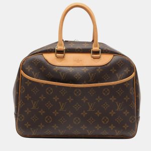 Louis Vuitton Deauville Brown Monogram Canvas Top Handle Bag, Satchels - Luxury Closet catalog