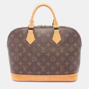 Louis Vuitton Alma PM Brown Monogram Leather Satchel Bag, Satchels - Luxury Closet catalog