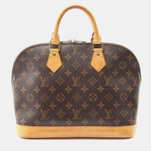 Louis Vuitton Alma Hand Zipped Bag  Monogram Canvas Brown, Satchels - Luxury Closet catalog