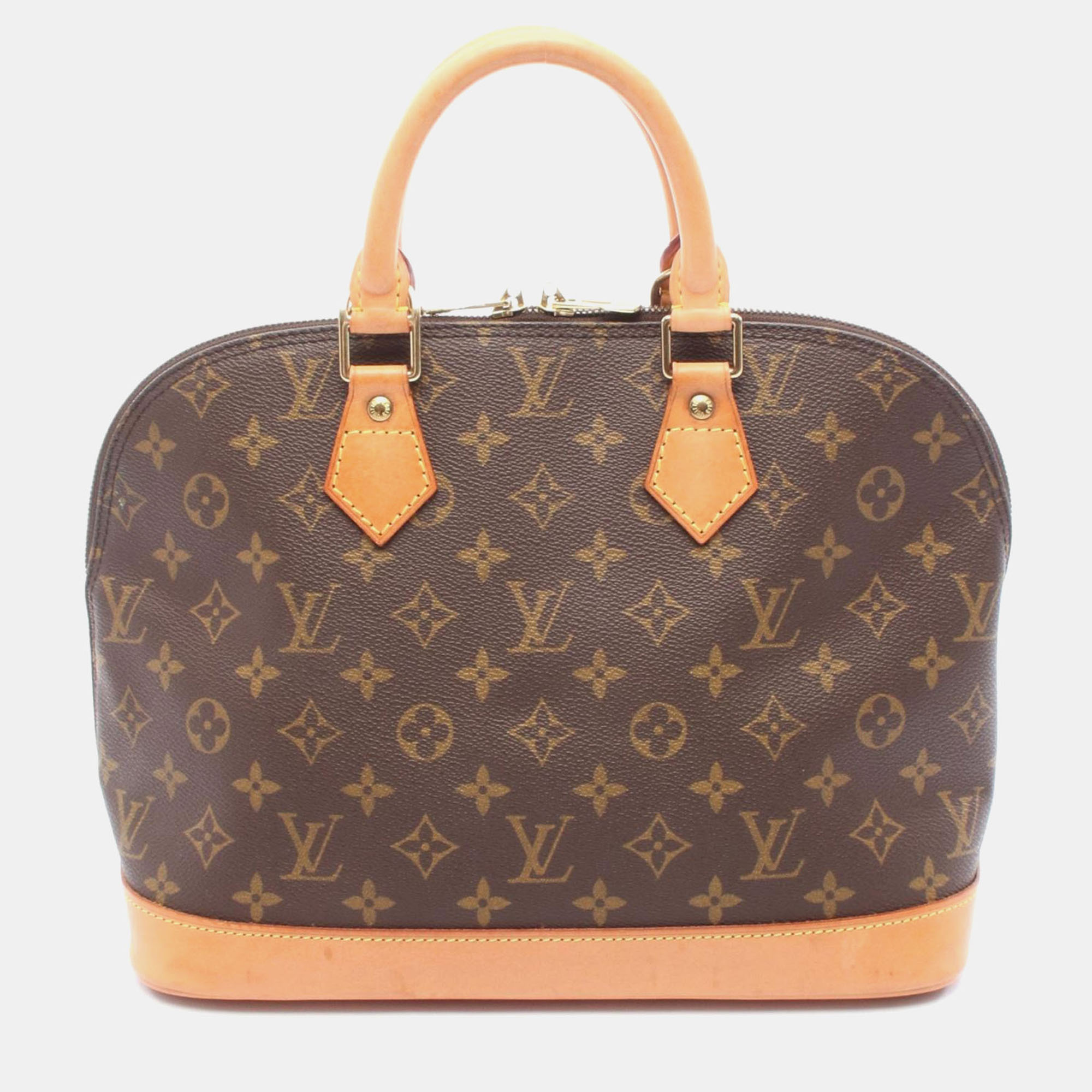 Louis Vuitton Alma Pm Handbag Monogram Canvas Leather Brown, Satchels - Luxury Closet catalog