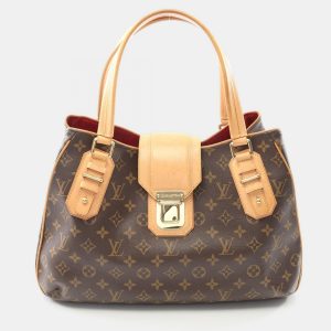 Louis Vuitton Griet Brown Monogram Canvas Handbag, Tote Handbags - Luxury Closet catalog