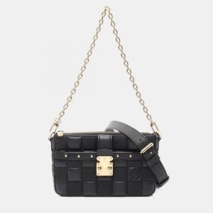 Louis Vuitton Troca Pochette Damier Black Quilt Lambskin Shoulder Bag, Handbags - Luxury Closet catalog