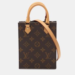 Louis Vuitton Sac Plat Petite Brown Monogram Canvas Bag, Tote Handbags - Luxury Closet catalog