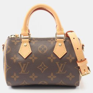 Louis Vuitton Speedy Nano Brown Monogram Canvas Handbag, Handbags - Luxury Closet catalog