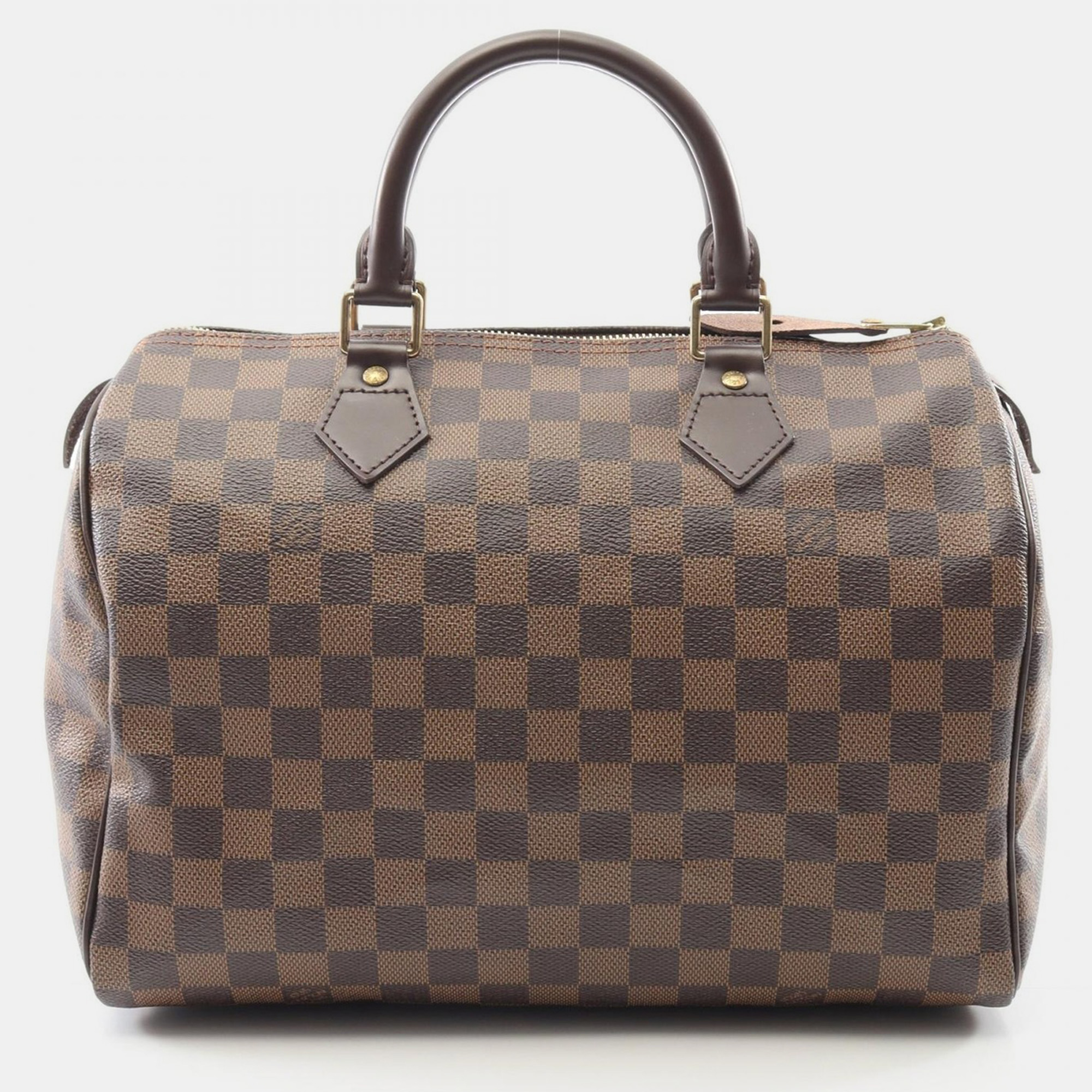 Louis Vuitton Speedy 30 Damier Ebene Canvas Leather Handbag, Handbags - Luxury Closet catalog