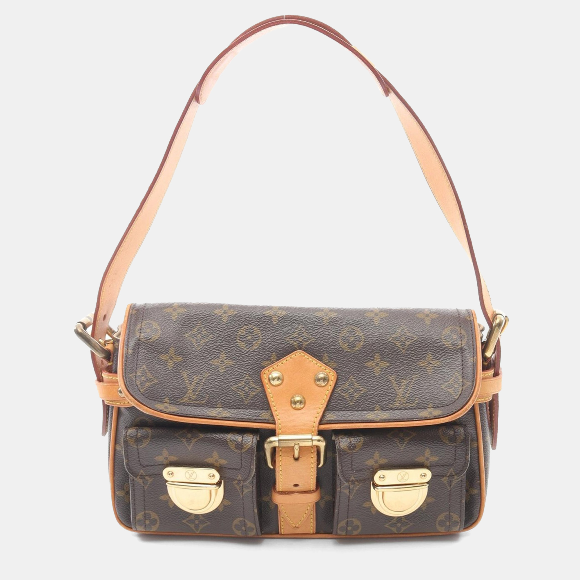 Louis Vuitton Hudson PM Brown Monogram Canvas Shoulder Bag, Handbags - Luxury Closet catalog