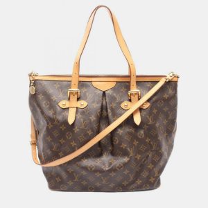 Louis Vuitton Palermo GM Brown Monogram Canvas Shoulder Bag, Tote Handbags - Luxury Closet catalog