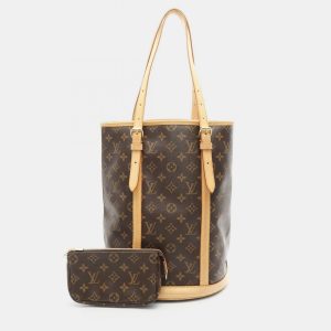 Louis Vuitton Bucket 27 GM Brown Monogram Canvas Shoulder Tote Bag, Tote Handbags - Luxury Closet catalog