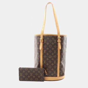 Louis Vuitton Bucket 27 GM Brown Monogram Canvas Shoulder Tote Bag, Tote Handbags - Luxury Closet catalog