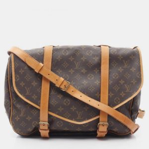 Louis Vuitton Saumur 43 Brown Monogram Canvas Shoulder Bag, Handbags - Luxury Closet catalog