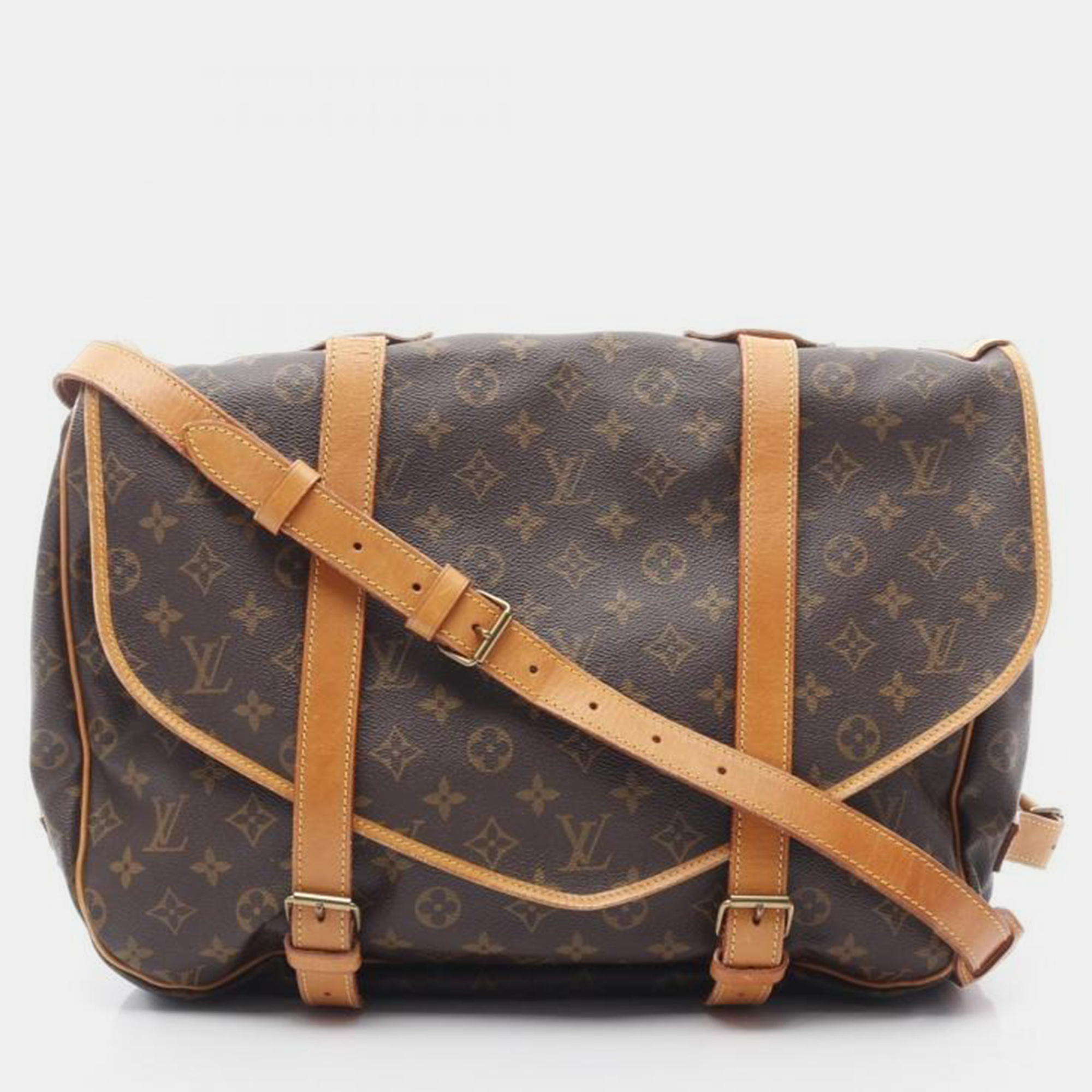Louis Vuitton Saumur 43 Brown Monogram Canvas Shoulder Bag, Handbags - Luxury Closet catalog