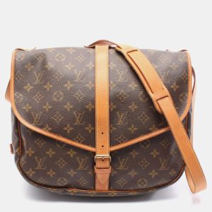 Louis Vuitton Saumur 35 Brown Monogram Canvas Crossbody Bag, Handbags - Luxury Closet catalog