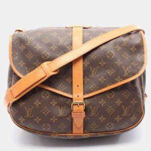 Louis Vuitton Saumur 35 Brown Monogram Canvas Crossbody Bag, Handbags - Luxury Closet catalog