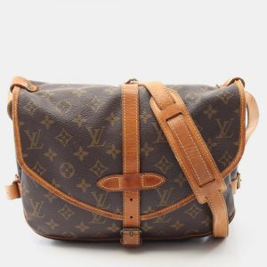 Louis Vuitton Saumur 30 Brown Monogram Canvas Crossbody Bag, Handbags - Luxury Closet catalog
