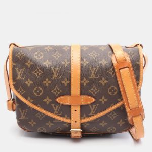 Louis Vuitton Saumur 30 Brown Monogram Canvas Crossbody Bag, Handbags - Luxury Closet catalog