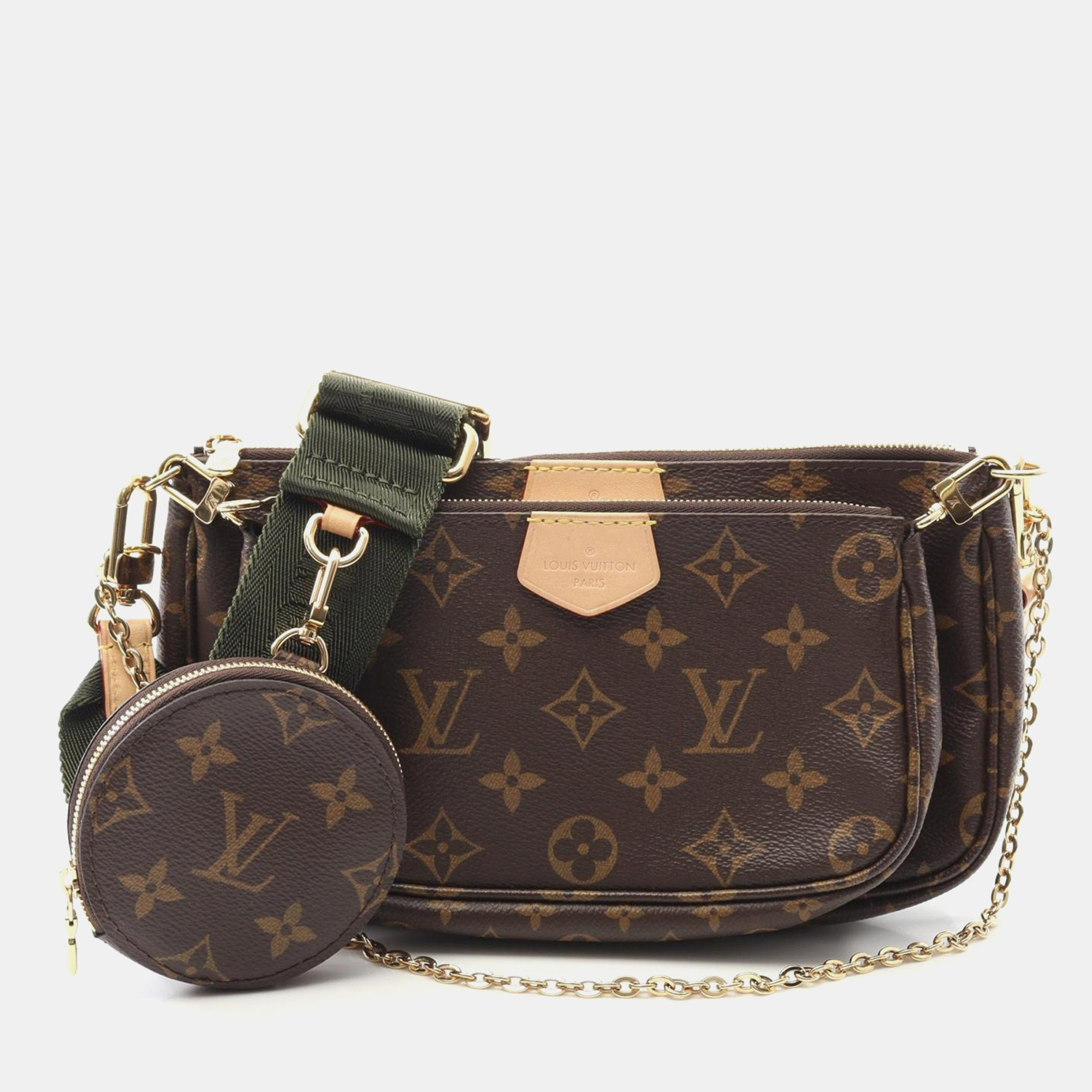 Louis Vuitton Multi Pochette Accessoires Brown Monogram Canvas Chain Shoulder Bag, Handbags - Luxury Closet catalog