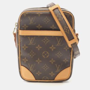 Louis Vuitton Danube Brown Monogram Canvas Shoulder Bag, Handbags - Luxury Closet catalog