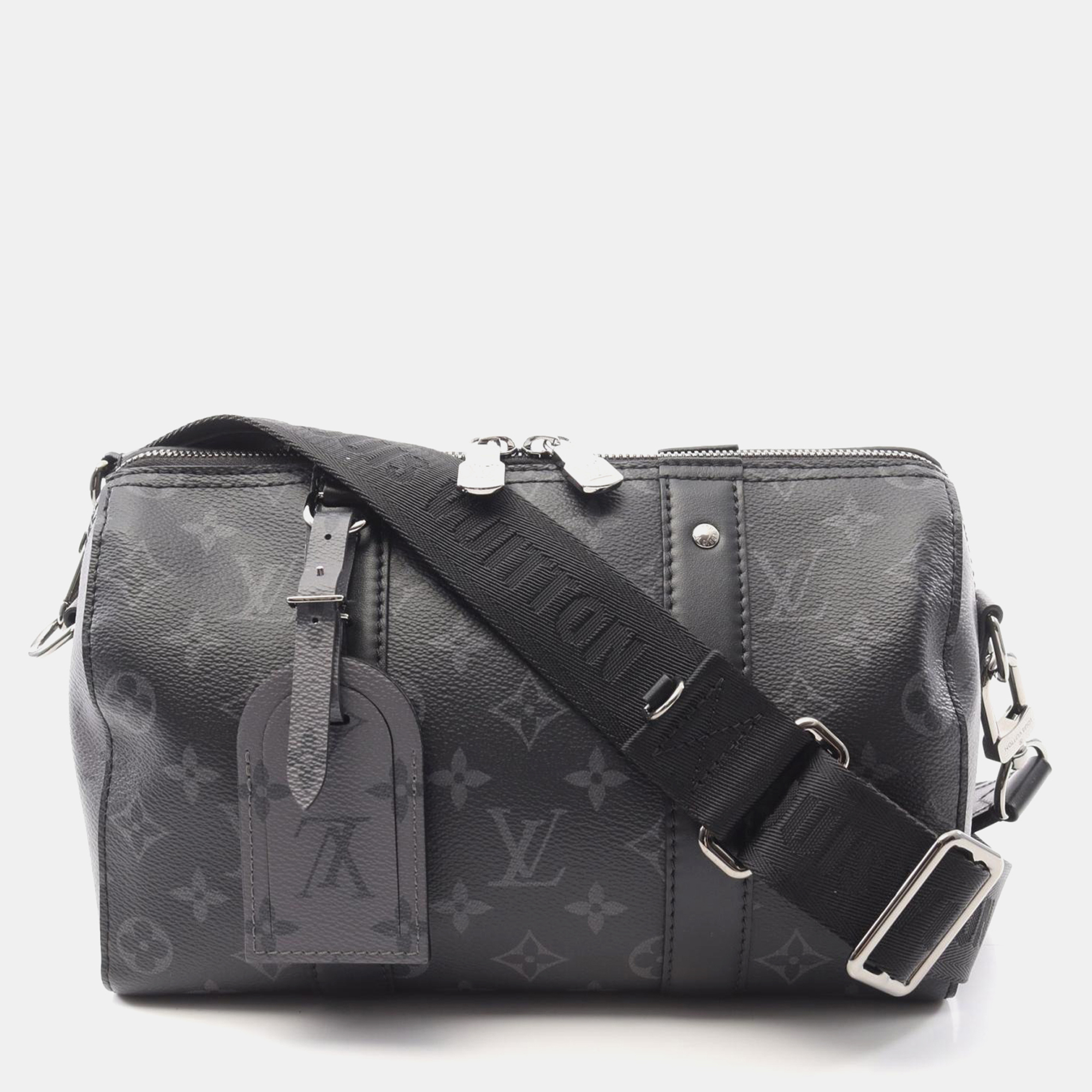 Louis Vuitton City Keepall Black Monogram Eclipse Canvas Shoulder Bag, Handbags - Luxury Closet catalog