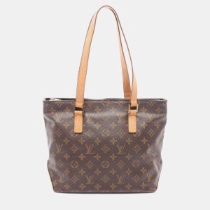 Louis Vuitton Cabas Piano Brown Monogram Canvas Shoulder Bag, Tote Handbags - Luxury Closet catalog