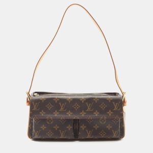 Louis Vuitton Vivacite MM Brown Monogram Canvas Shoulder Bag, Handbags - Luxury Closet catalog