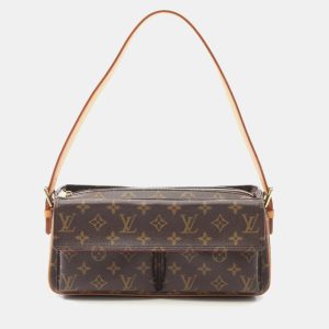 Louis Vuitton Vivacite MM Brown Monogram Canvas Shoulder Bag, Handbags - Luxury Closet catalog