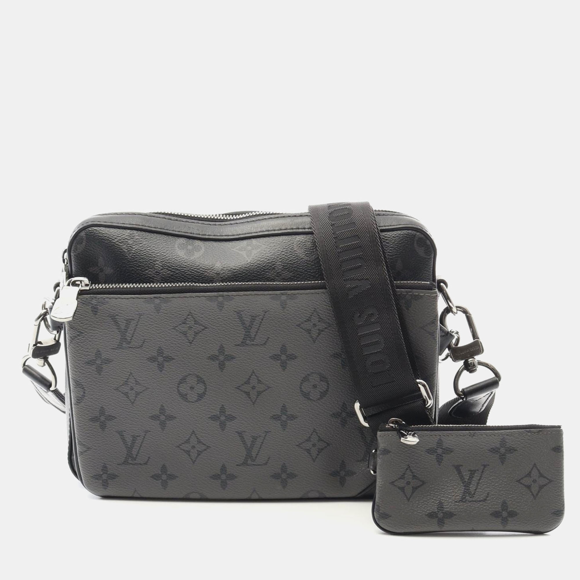 Louis Vuitton Trio Messenger Monogram Eclipse Canvas Black Shoulder Bag, Handbags - Luxury Closet catalog