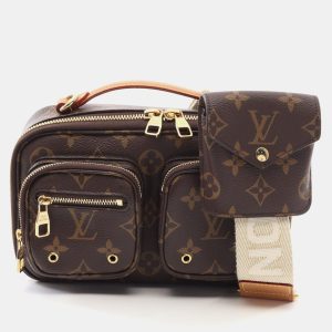 Louis Vuitton Utility Brown Monogram Canvas Crossbody Bag, Handbags - Luxury Closet catalog