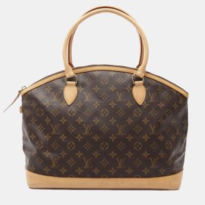 Louis Vuitton Lockit Horizontal Brown Monogram Canvas Tote Bag, Tote Handbags - Luxury Closet catalog