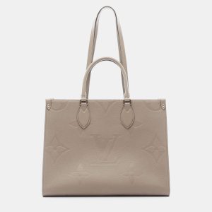 Louis Vuitton OnTheGo MM Beige Monogram Empreinte Leather Tote Bag, Tote Handbags - Luxury Closet catalog