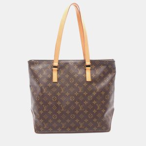 Louis Vuitton Cabas Mezzo Brown Monogram Canvas Tote Bag, Tote Handbags - Luxury Closet catalog
