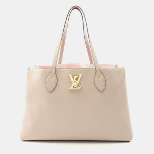 Louis Vuitton Lockme Shopper Beige Leather Tote Bag, Tote Handbags - Luxury Closet catalog