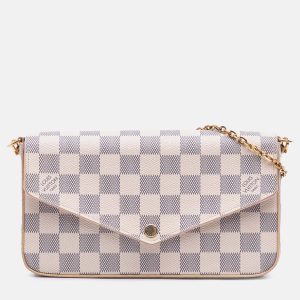 Louis Vuitton White Damier Azur Pochette Felicie, Shoulder Bags - Luxury Closet catalog