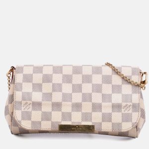 Louis Vuitton White Damier Azur Favorite PM, Satchels - Luxury Closet catalog