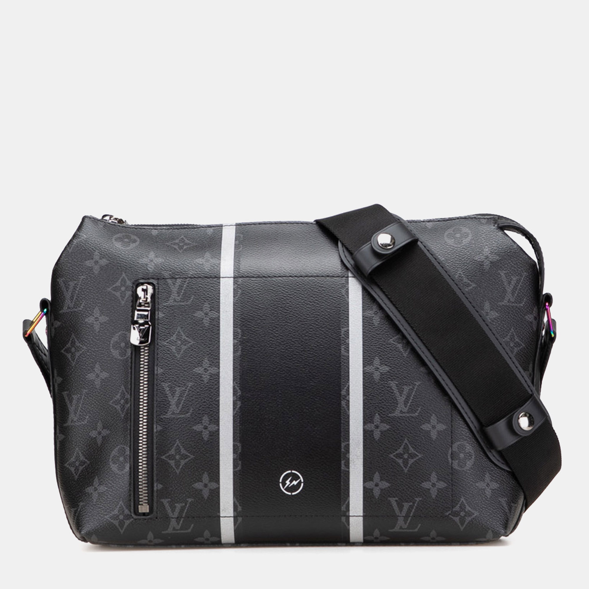 Louis Vuitton Black Fragment Monogram Eclipse Flash Apollo Messenger PM, Shoulder Bags - Luxury Closet catalog