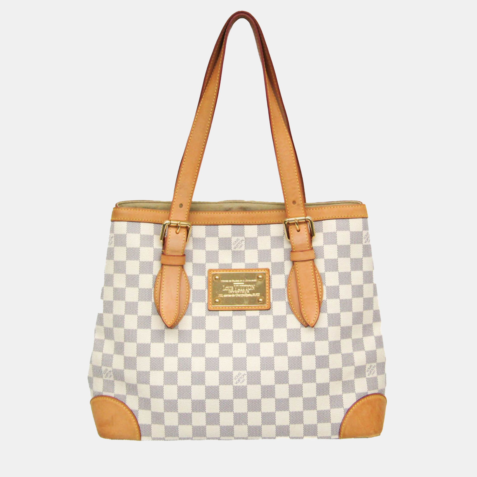 Louis Vuitton Hampstead MM Damier Azur Canvas Shoulder Bag, Handbags - Luxury Closet catalog