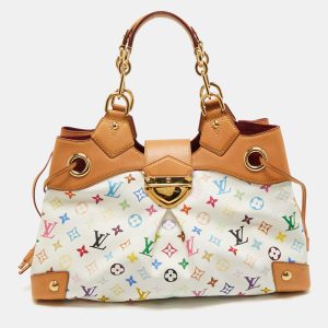 Louis Vuitton White Multicolore Monogram Canvas Ursula Bag, Satchels - Luxury Closet catalog