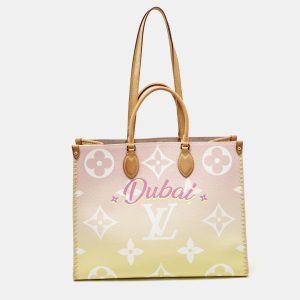 Louis Vuitton Monogram Giant By The Pool Canvas and Raffia Dubai Onthego GM Bag, Tote Handbags - Luxury Closet catalog
