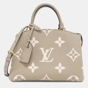 Louis Vuitton Petit Palais PM Tourterelle Bicolor Monogram Empreinte Leather Tote Bag, Tote Handbags - Luxury Closet catalog