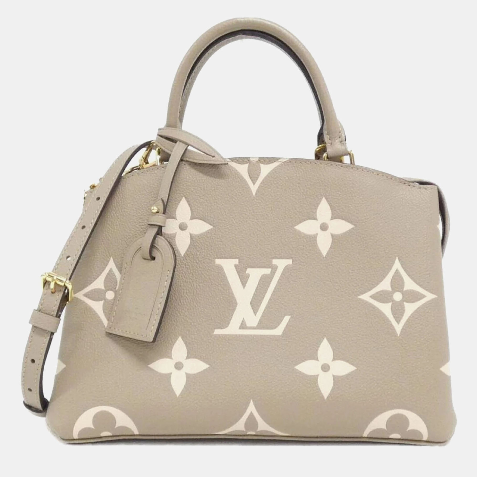 Louis Vuitton Petit Palais PM Tourterelle Bicolor Monogram Empreinte Leather Tote Bag, Tote Handbags - Luxury Closet catalog