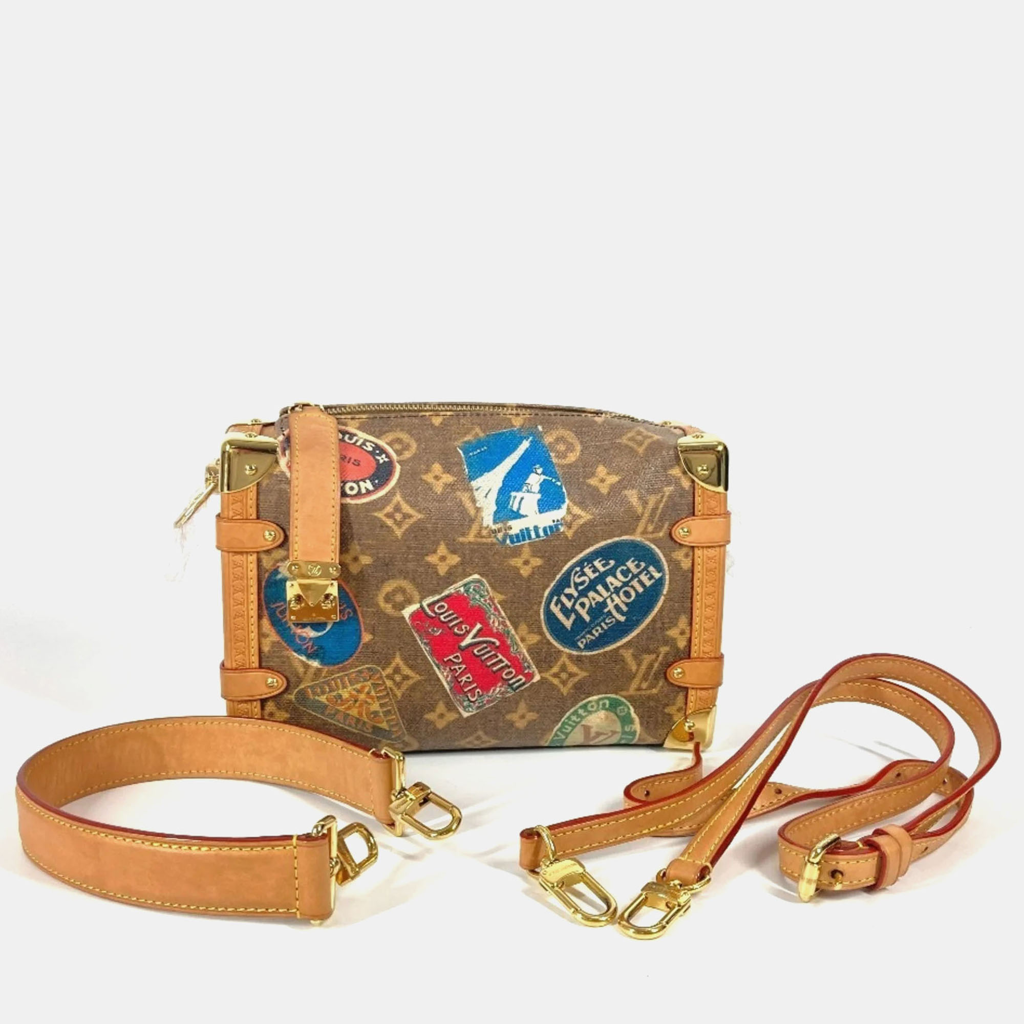 Louis Vuitton Side Trunk MM Monogram Canvas and Leather Crossbody Bag, Handbags - Luxury Closet catalog