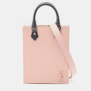 Louis Vuitton Petit Sac Plat Black/Pink Epi Leather Shoulder Bag, Satchels - Luxury Closet catalog