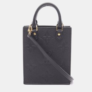 Louis Vuitton Petit Sac Plat Noir Monogram Empreinte Leather Shoulder Bag, Tote Handbags - Luxury Closet catalog