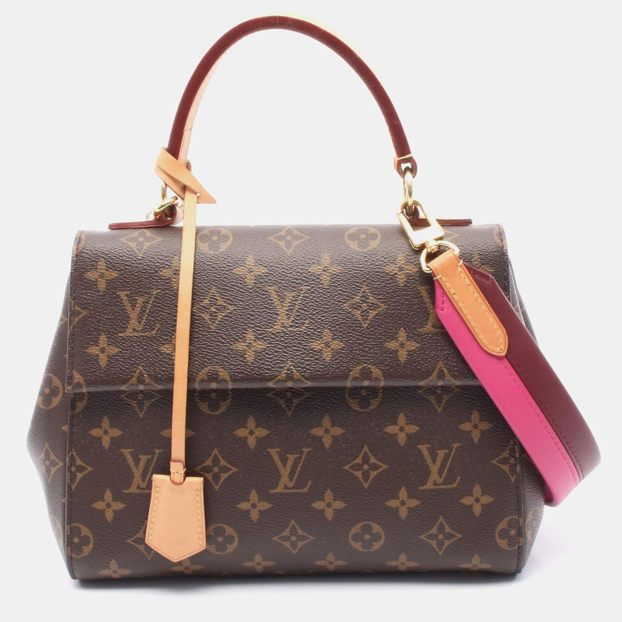 Louis Vuitton Cluny BB Brown Rose Monogram Canvas Shoulder Bag, Handbags - Luxury Closet catalog