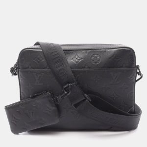 Louis Vuitton Duo Monogram Shadow Leather Shoulder Bag, Handbags - Luxury Closet catalog