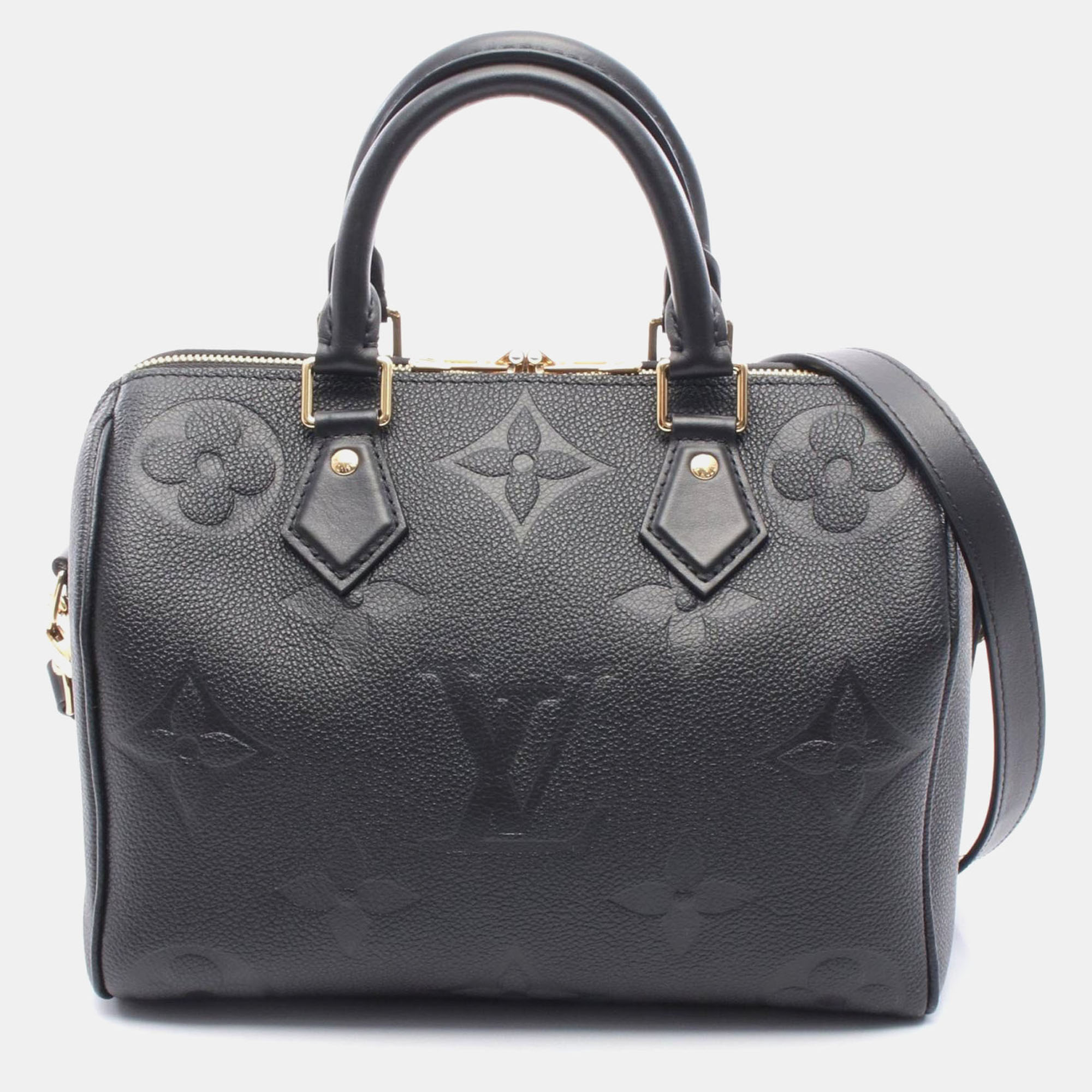 Louis Vuitton Speedy Bandouliere 25 Black Monogram Empreinte Leather Shoulder Bag, Handbags - Luxury Closet catalog
