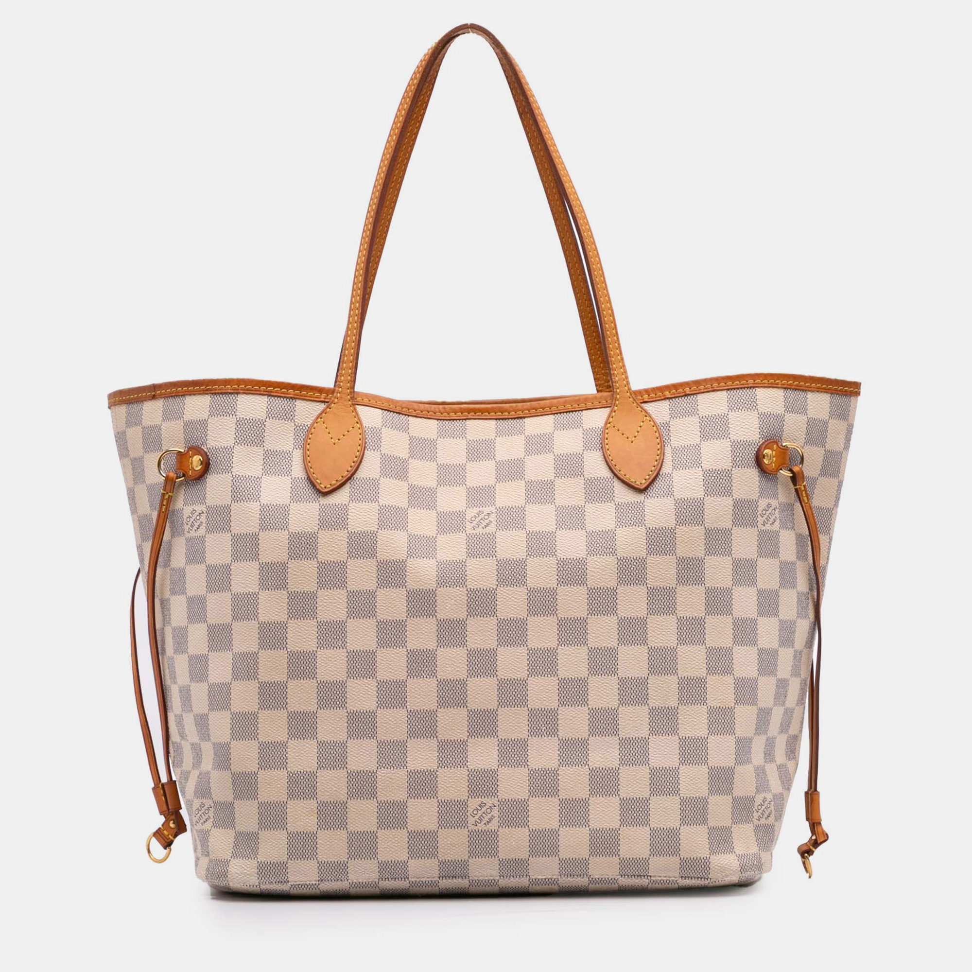 Louis Vuitton White Damier Azur Neverfull MM, Tote Handbags - Luxury Closet catalog