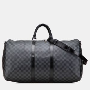 Louis Vuitton Grey Damier Graphite Keepall Bandouliere 55, Backpacks - Luxury Closet catalog